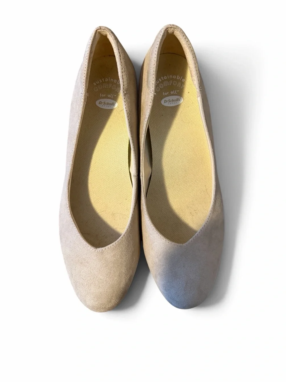 Dr. Scholl’s Women’s Beige Suede Wedge Comfort Shoes